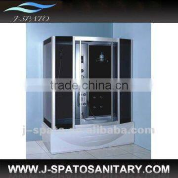 Corner whirlpool shower steam room