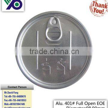 401# Aluminum Full open easy open ends