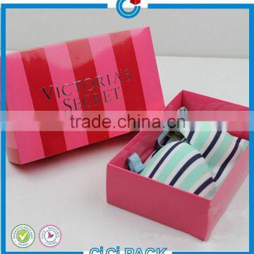 Sexy bra rectangular packing corrugated cartons box packaging for brassiere