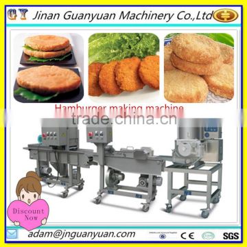 Industrial burger machine/chicken burger making equipments/beef burger process plant