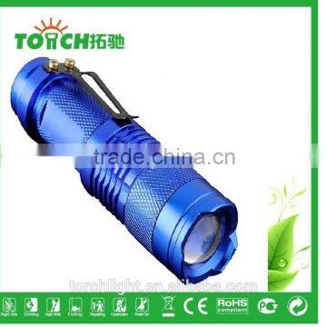 waterproof flashlight zoomable mini flashlight 3 modes emergency flashlight for outdoor camping use by 3*AA or 14500 battery
