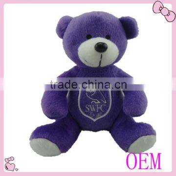 Hot Sale Cheap custom stuffed purple teddy bear