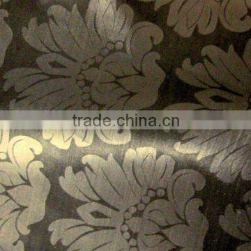 cotton/rayon velvet fabric with embossing pattern