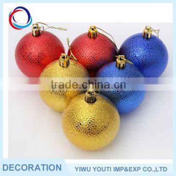 HOT SALE Newest Fashion wholesale pvc christmas ball ornaments