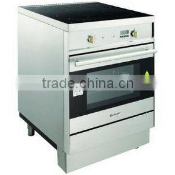 Easy clean freestanding cooker with electric oven