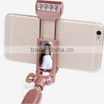 Wholesale Monopod Selfie Stick, Extendable Selfie Handheld Stick Monopod and With Flash Light