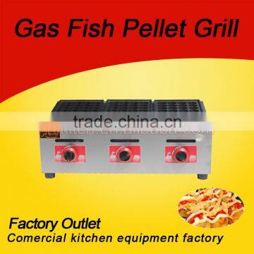 High quality gas fish ball grill takoyaki machines with stainless steel body