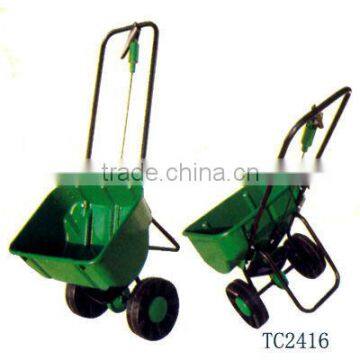 seed spreader two wheel spreader salt cart