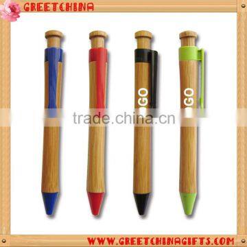 Colorful Bamboo Promotional Ball Pen, Environmental Protection Ball Pen Quality Choice photo-5