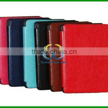 Smart PU leather skin cover case for Amazon kindle paperwhite Wifi 3G