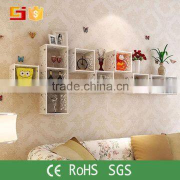 Home Decorative Floating Set Wall Shelf With Wall Cubes photo-4