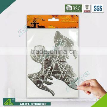 BSCI factory audit Halloween non toxic waterproof decorative removable 3d decorative mirror stickers