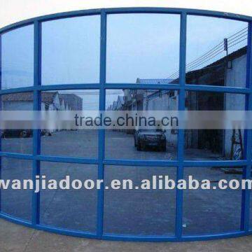 Wanjia security design aluminum glass curtain wall frames WJ-CW-002