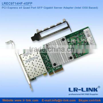 LR-LINK LREC9714HF-4SFP Intel I350 PCI Express x4 4 Port SFP Gigabit Server LAN Card