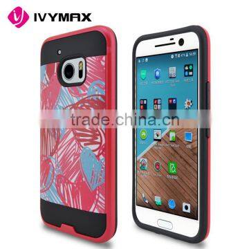 Beautiful Love Heart Pattern Design Brushed Texture pc Matte Phone Case for HTC M10 Phone Accessories Supplier's Choice photo-2