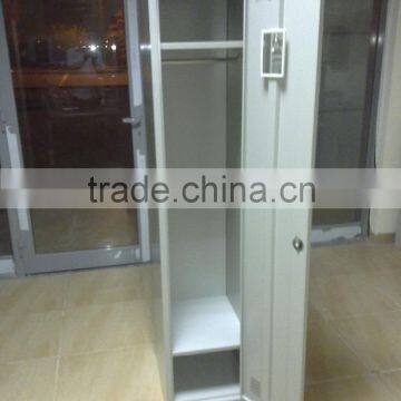 Ningbo Hot selling single door cheap clothes cabinet design