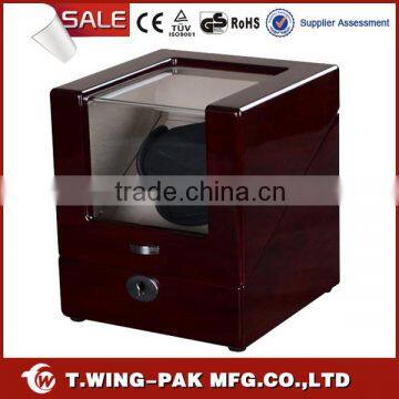 Mahogany Watch Winder Box for One Gentleman's Watch photo-2