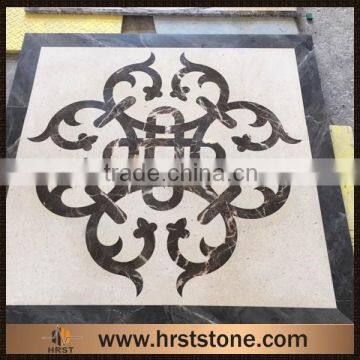 Natural stone marble medallion for home hallway