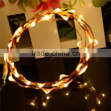 10M 33Ft 100 Leds Starry Copper Wire Warm White LED Light+DC Power Supply xmas