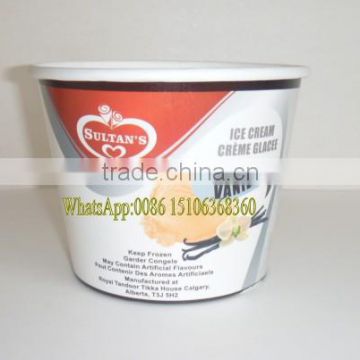 Hot Seller Ice Cream Paper Cup with Lid and Spoon Made in China