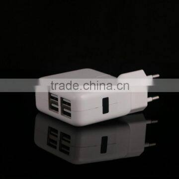 4-Port 5V/4A Compact USB Wall Charger/Portable Charger All-In-One Travel Charger for IPhone, IPad, IPod, Smartphones, 5V Tablets photo-2