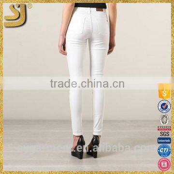 Newest hot sell fashion OEM high waist skinny leg pants for women