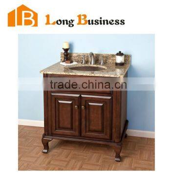 LB-LX2147 Lowest cost wholesale best quality cheap solid wood bathroom floor cabinet