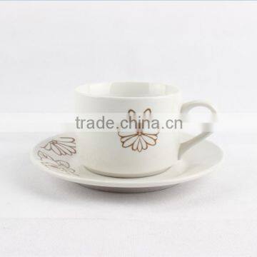 Wholesale mini ceramic cup and saucers tea cup and saucer