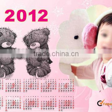 high quality calendar with photo fashion design calendar