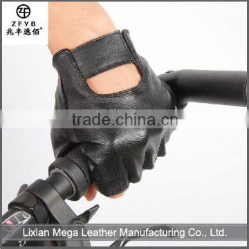 China supplier high quality leather gloves no fingers