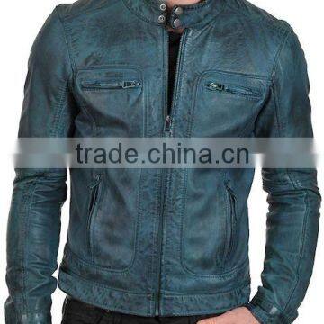 Fashion Cheap Mens Leather Jacket, 100% real leather jacket