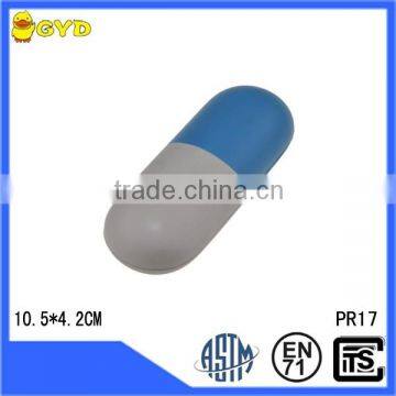 promotional gift PU foam capsule/ PU material capsule shape/kids toys