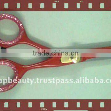 Red Powder Quoted Barber Scissors