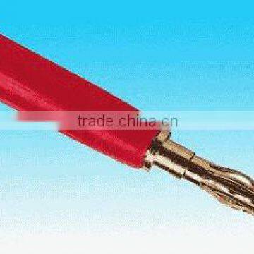 gold banana plug male connector rohs certificate