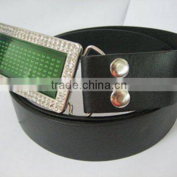 factory plastic womens belt buckle with USB rechargeable