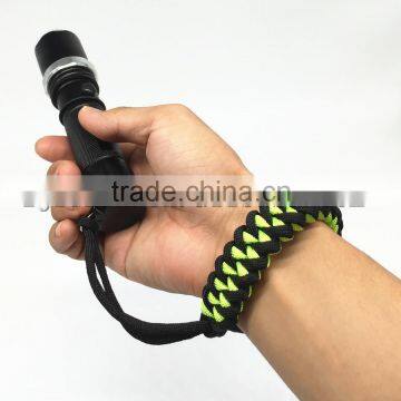 custom paracord handmade woven wristbands flashlight wrist strap / band