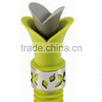 Eco-friendly Promotional Cheap Silicone Novelty Red Wine Bottle Stopper photo-2