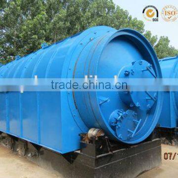 High safety no pollution used tyre horizontal pyrolysis plant