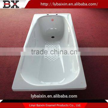 Hot selling 290MM-390MM Depth decorative enamel steel bathtub