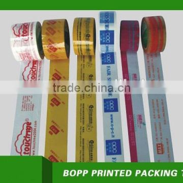 BOPP Material and Pressure Sensitive Adhesive Type custom logo printed packing tape