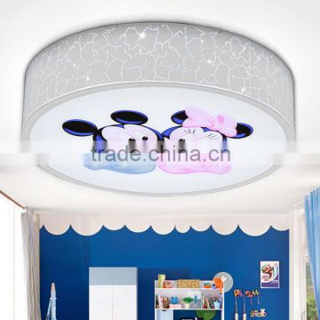 Fashion Mickey Mouse Ceiling Light Acrylic Round LED Ceiling Light For Children