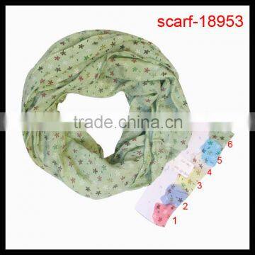 2014 fashion ladies flower printed scarf