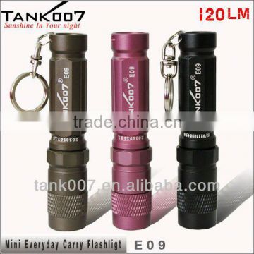 Waterproof mini led flashlight TANK007 E09,I1422 green led hunting torch