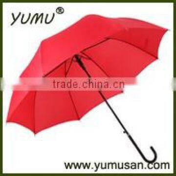 Classic Red Umbrella With Slim Long Handle