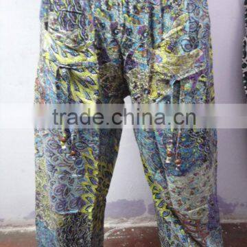 Printed two pocket yoga trouser Aladdin harem pants