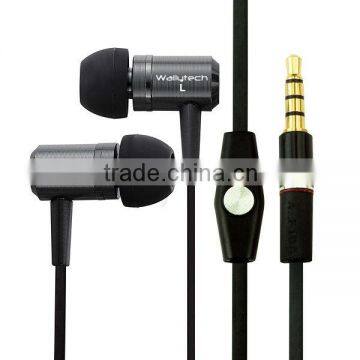 Flat cable Earbuds With Mic