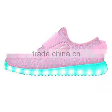 Pink Cute Girls Kids LED Shoe, Breathable Kids LED Running Shoe, KIDS LED Sport Shoe With High Quality