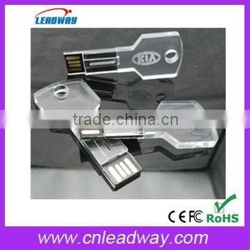 New product acrylic 3d logo led lighting usb key