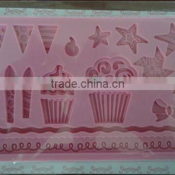 alphabet fondant decorating silicone mat