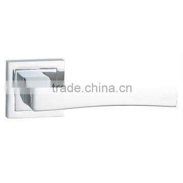Square shaped zamak door handle,door handle set,chrome door handle